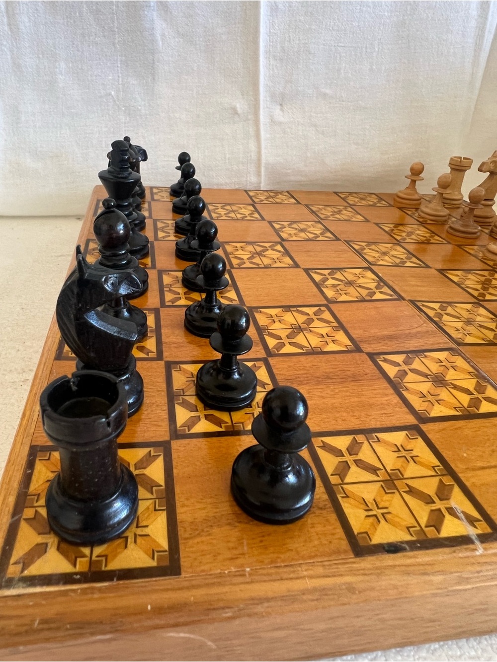 Vintage Staunton wooden chess set Stunning - Picture 6 of 13
